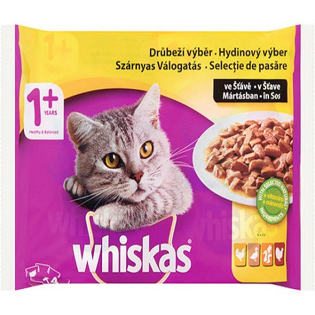 Hrana umeda pentru pisici Whiskas selectie pasare 100g 12 plicuri