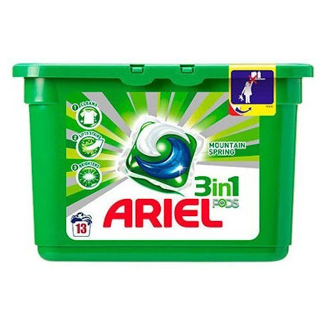 detergent capsule ariel mountain spring 13 spalari