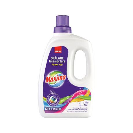 Detergent de rufe gel Sano Maxima Power Gel Mixt Wash 3l