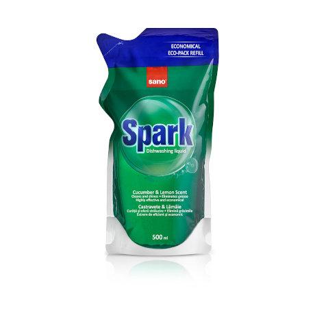 Detergent de vase Sano Spark Castravete refill 500ml