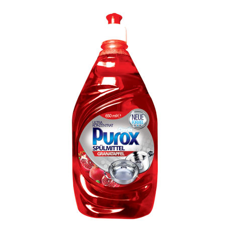 detergent de bucatarie purox gel vase rodie 650ml