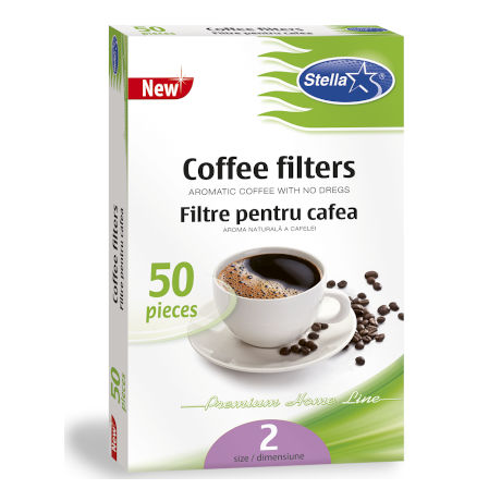 filtre cafea stella hartie nr2 50buc