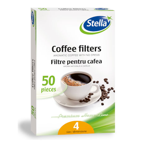 filtre cafea stella hartie nr4 50buc