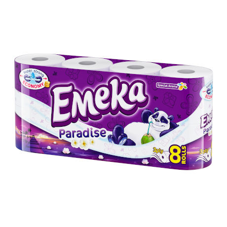 hartie igienica emeka paradise 3straturi 8 role