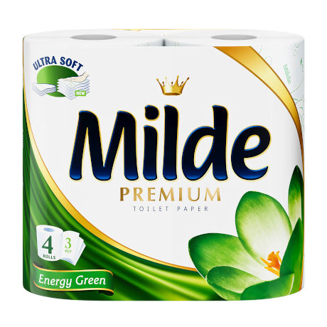 hartie igienica milde energy green 3 straturi 4 role