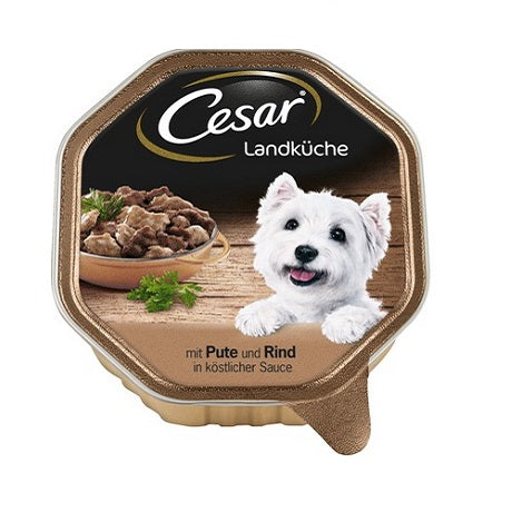 hrana umeda pentru caini cesar vita curcan 100gr 4plicuri