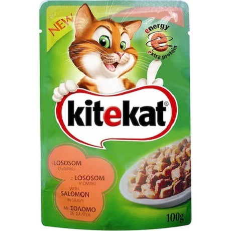 hrana umeda pentru pisici kitekat somon 100g