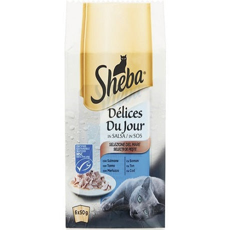 hrana umeda pentru pisici sheba peste 50gr 6plicuri