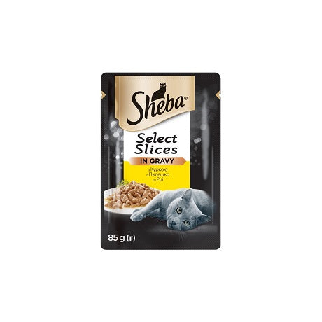 hrana umeda pentru pisici sheba pui 85gr