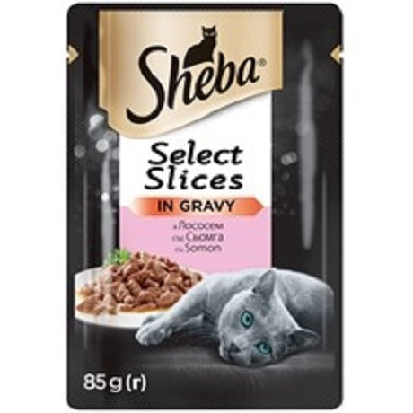 hrana umeda pentru pisici sheba somon 85g