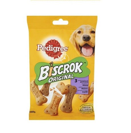 hrana uscata pentru caini pedigree biscrok 200gr