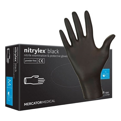 manusi nitril nepudrate nitrylex negru 100 buc