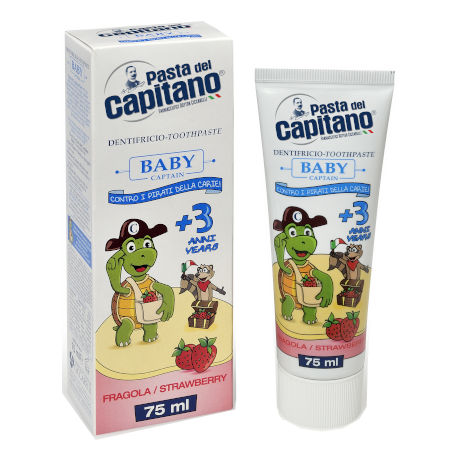 pasta de dinti del capitano pentru copii cu aroma de capsuni 75ml