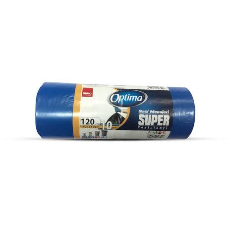 Saci menajeri Sano Optima Albastri 10buc 120l