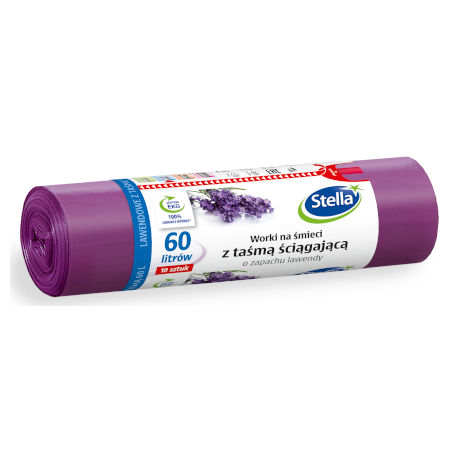 saci menajeri stella ultra 10bucati snur lavanda 60l