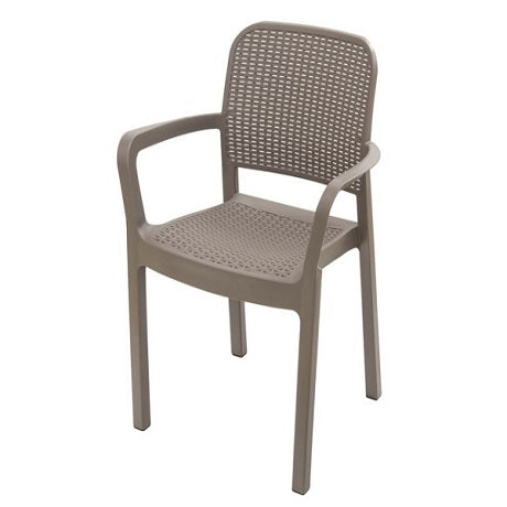 scaun plastic gradina keter samanna cappuccino