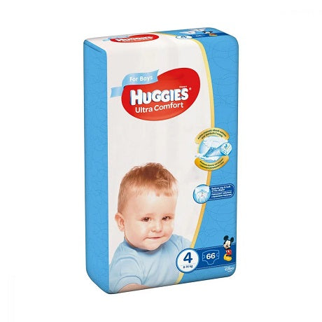 Scutece Huggies Ultra Comfort baieti nr 4 66buc