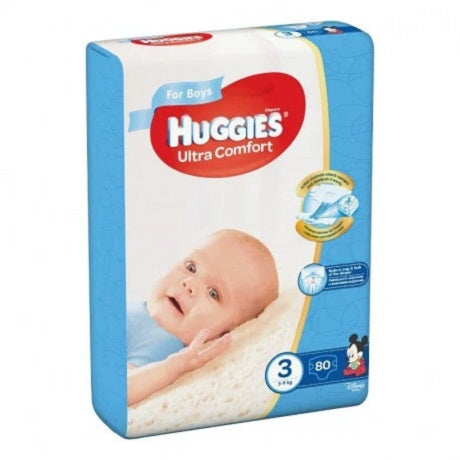 Scutece Huggies Ultra Comfort baieti nr 3 80buc