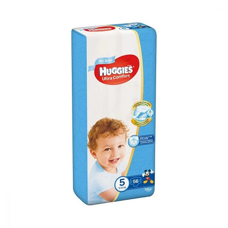 scutece huggies ultra comfort baieti nr 5 56buc