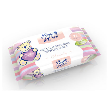 servetele umede stella beauty care clasic 72buc