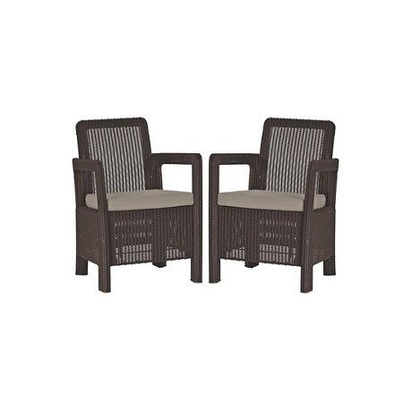 set 2 scaune gradina allibert tarifa maro taupe