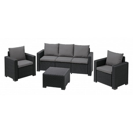 set mobilier terasa Keter california grafit